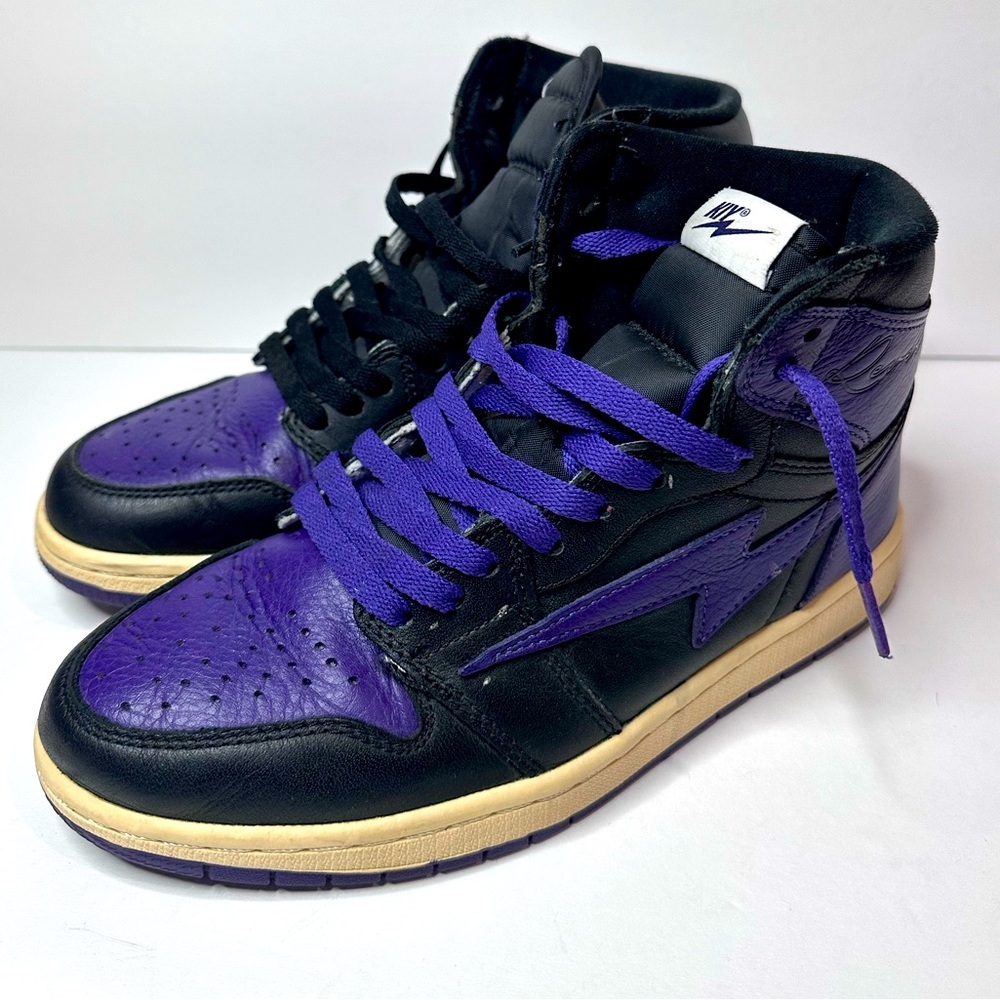 KiY Black and Purple High-Top Sneakers